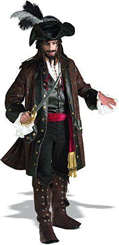 Fantasia Jack Sparrow Luxo Piratas do Caribe Adulto