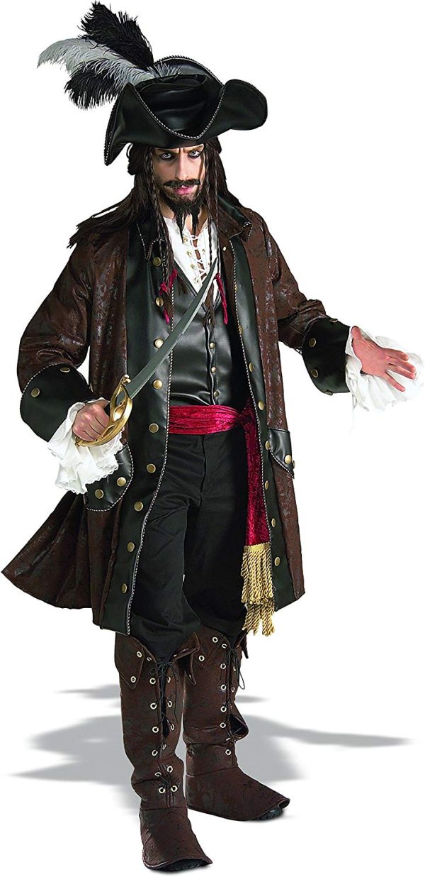 Fantasia Jack Sparrow Luxo Piratas do Caribe Adulto