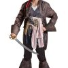 Fantasia Jack Sparrow Piratas do Caribe POTC5 Adulto Luxo