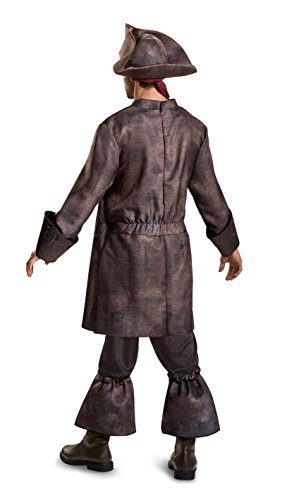Fantasia Jack Sparrow Piratas do Caribe POTC5 Adulto Luxo