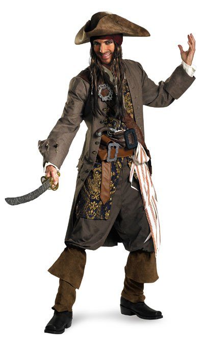 Fantasia Jack Sparrow Piratas do Caribe Super Luxo Fantasia Jack Sparrow Piratas do Caribe Super Luxo