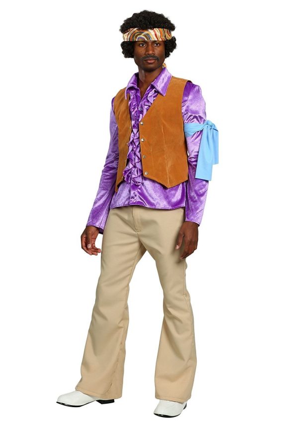Fantasia Jimi Hendrix Adulto Luxo Fantasia Jimi Hendrix Adulto Luxo