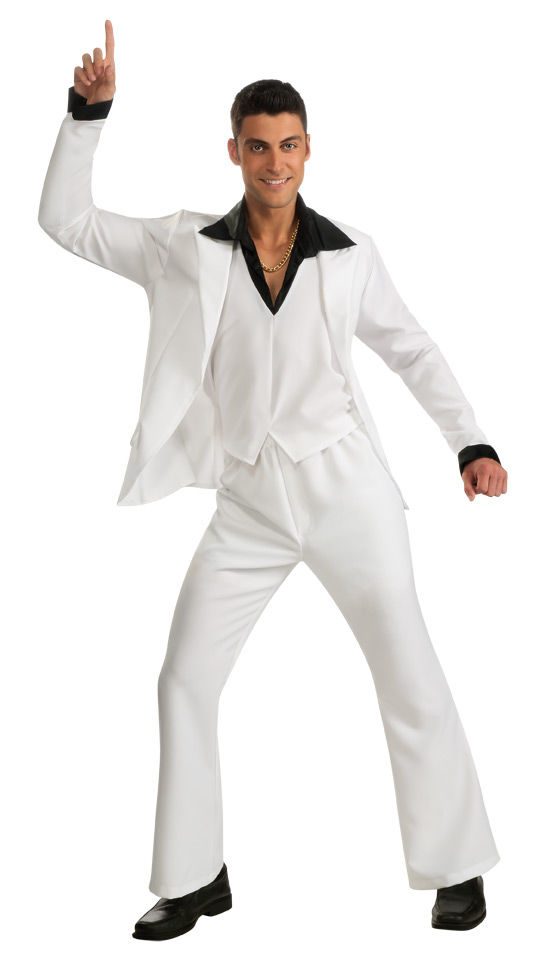 Fantasia John Travolta Adulto Masculina Fantasia John Travolta Adulto Masculina