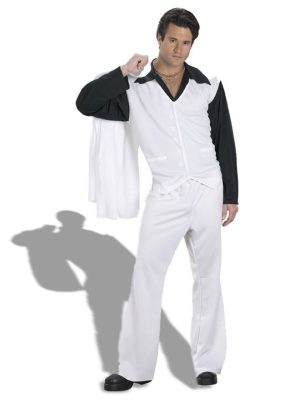 Fantasia John Travolta Adulto Masculina Fantasia John Travolta Adulto Masculina