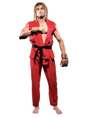 Fantasia Ken Adulto do Street Fighter Fantasia Ken Adulto do Street Fighter