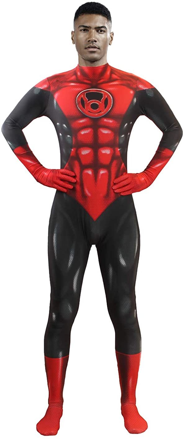 Fantasia Lanterna Vermelha Adulto Spandex