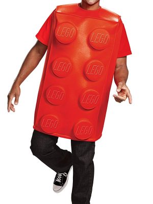 Fantasia Lego Vermelho Adulto Fantasia Lego Vermelho Adulto