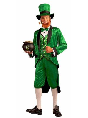 Fantasia Leprechaun Adulto Luxo Fantasia Leprechaun Adulto Luxo
