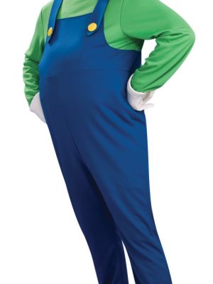 Fantasia Luigi Adulto Barriga Inflável Luxo Fantasia Luigi Adulto Barriga Inflável Luxo
