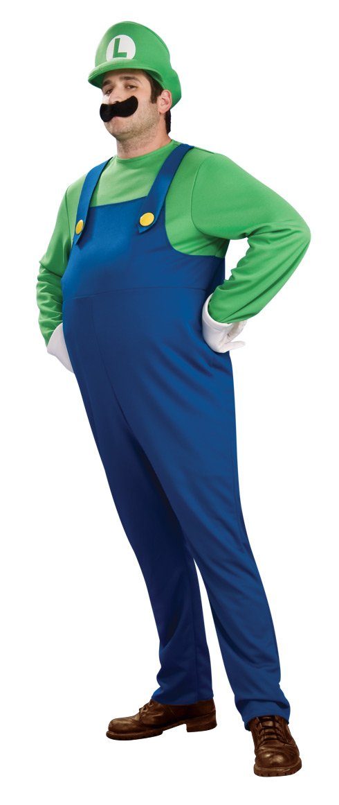 Fantasia Luigi Adulto Barriga Inflável Luxo Fantasia Luigi Adulto Barriga Inflável Luxo