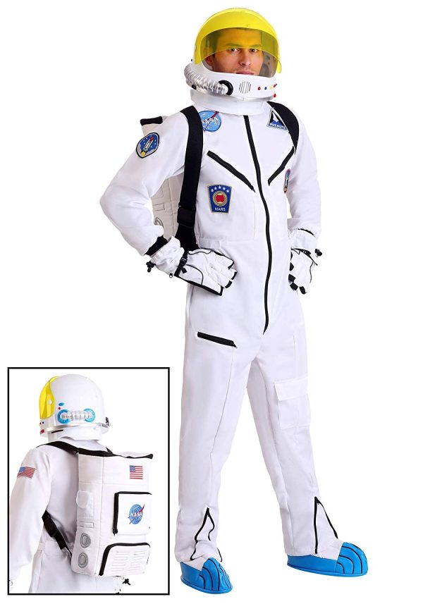 Fantasia Macacão de Astronauta Clássica Adulto Fantasia Macacão de Astronauta Clássica Adulto