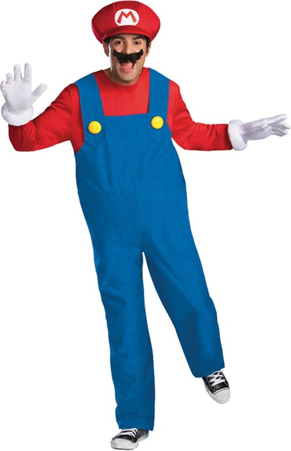 Fantasia Mario Adulto Luxo Fantasia Mario Adulto Luxo