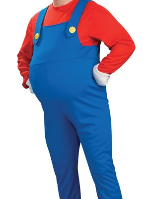 Fantasia Mario Barriga Inflável Adulto Luxo Fantasia Mario Barriga Inflável Adulto Luxo
