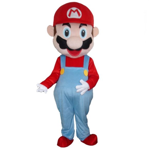 Fantasia Mario Bros Mascote Adulto Luxo Fantasia Mario Bros Mascote Adulto Luxo
