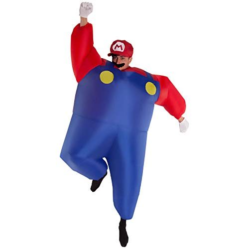 Fantasia Mario Inflável Adulto Fantasia Mario Inflável Adulto