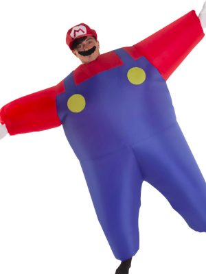 Fantasia Mario Inflável Adulto Fantasia Mario Inflável Adulto