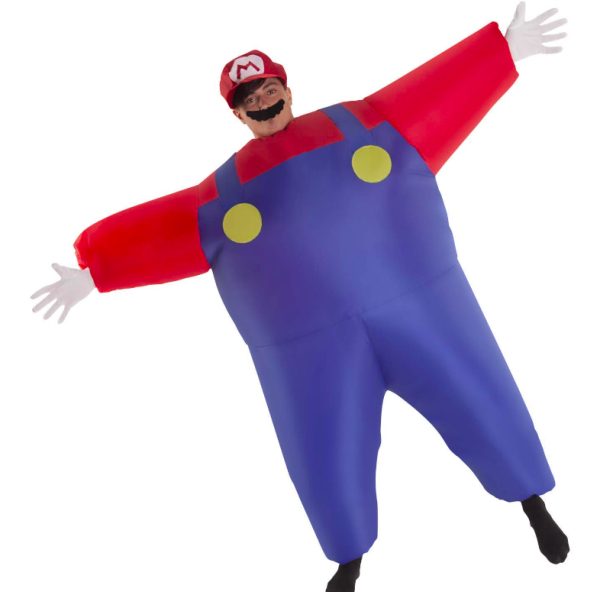 Fantasia Mario Inflável Adulto Fantasia Mario Inflável Adulto