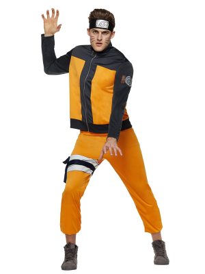 Fantasia Naruto Anime Uzumaki Luxo Adulto