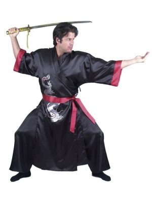 Fantasia Ninja Samurai Adulto Luxo Fantasia Ninja Samurai Adulto Luxo