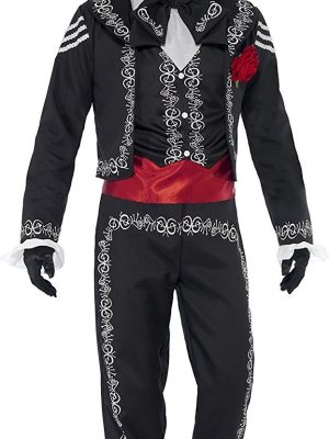 Fantasia O Senhor dos Mortos Señor Bones Luxo Fantasia O Senhor dos Mortos Señor Bones Luxo