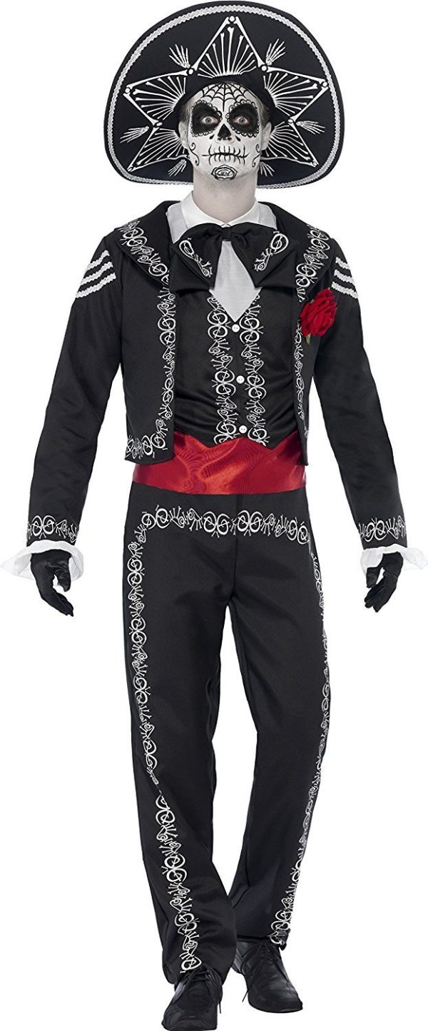 Fantasia O Senhor dos Mortos Señor Bones Luxo Fantasia O Senhor dos Mortos Señor Bones Luxo