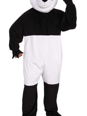 Fantasia Panda Mascote Adulto Clássica Fantasia Panda Mascote Adulto Clássica