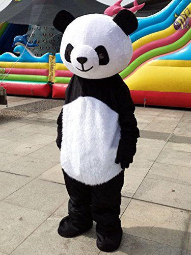 Fantasia Panda Mascote Adulto Elite Fantasia Panda Mascote Adulto Elite