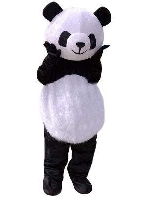 Fantasia Panda Mascote Adulto Elite Fantasia Panda Mascote Adulto Elite