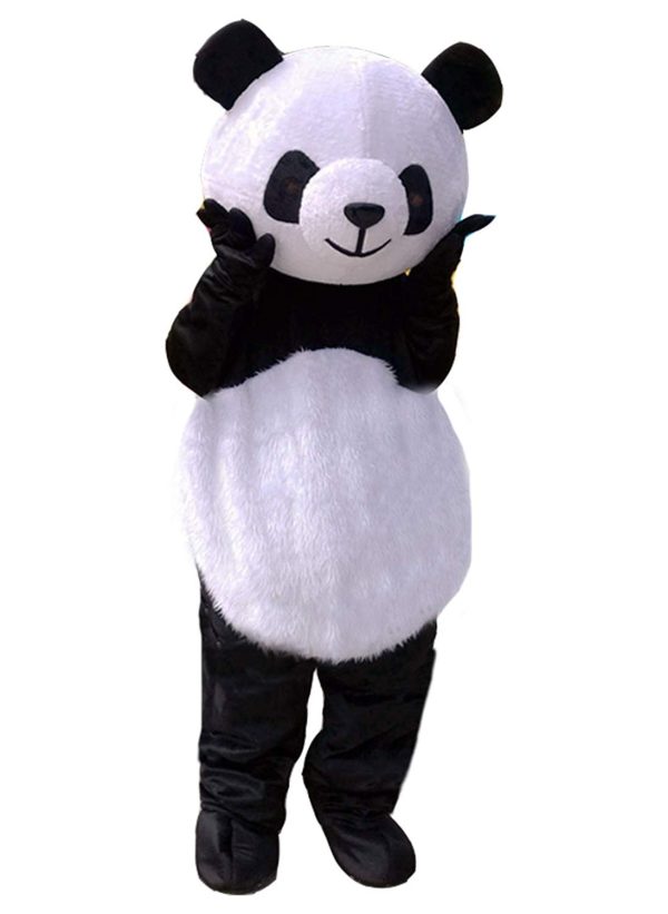 Fantasia Panda Mascote Adulto Elite Fantasia Panda Mascote Adulto Elite