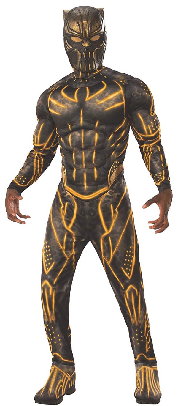 Fantasia Pantera Negra Guerra Infinita Adulto Luxo Amarelo Fantasia Pantera Negra Guerra Infinita Adulto Luxo Amarelo