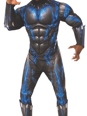 Fantasia Pantera Negra Guerra Infinita Adulto Luxo Azul Fantasia Pantera Negra Guerra Infinita Adulto Luxo Azul