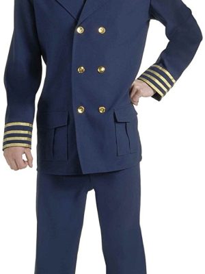 Fantasia Piloto de Avião Adulto Luxo