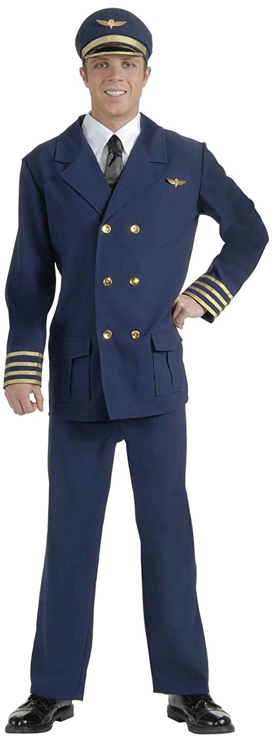 Fantasia Piloto de Avião Adulto Luxo Fantasia Piloto de Avião Adulto Luxo