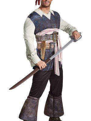 Fantasia Piratas do Caribe Jack Sparrow Clássica Fantasia Piratas do Caribe Jack Sparrow Clássica