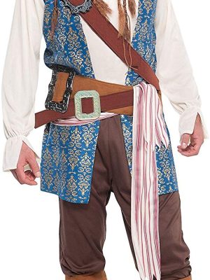 Fantasia Piratas do Caribe Jack Sparrow Clássica Adulto Fantasia Piratas do Caribe Jack Sparrow Clássica Adulto