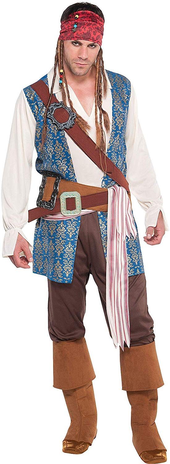 Fantasia Piratas do Caribe Jack Sparrow Clássica Adulto Fantasia Piratas do Caribe Jack Sparrow Clássica Adulto