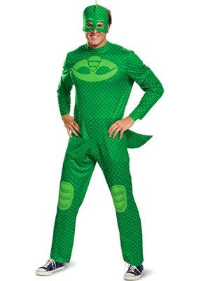Fantasia PJ Máscaras Lagartixo Greg Luxo Adulto Fantasia PJ Máscaras Lagartixo Greg Luxo Adulto