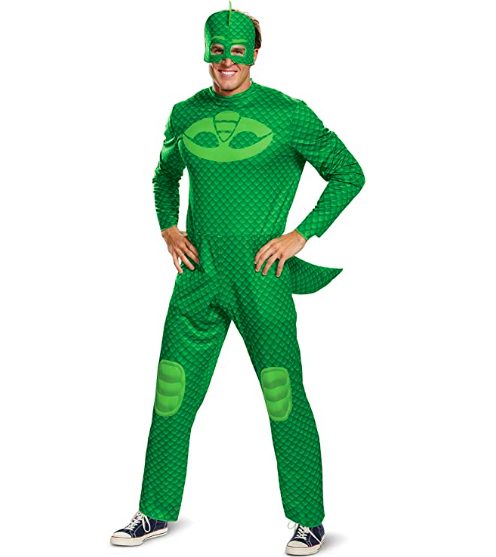 Fantasia PJ Máscaras Lagartixo Greg Luxo Adulto Fantasia PJ Máscaras Lagartixo Greg Luxo Adulto