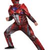 Fantasia Power Rangers Vermelha Filme Adulto Luxo