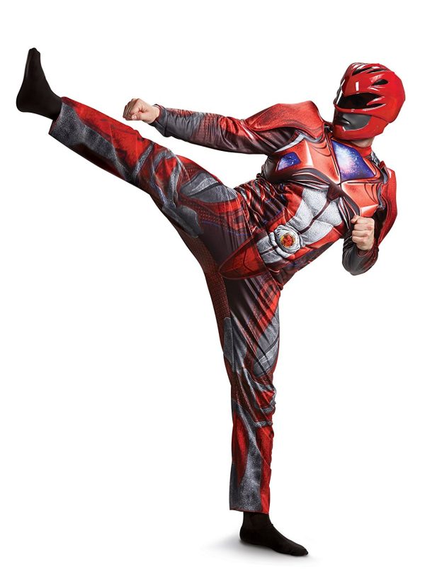 Fantasia Power Rangers Vermelha Filme Adulto Luxo