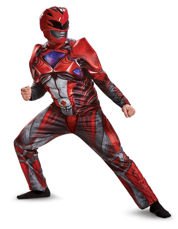 Fantasia Power Rangers Vermelha Filme Adulto Luxo