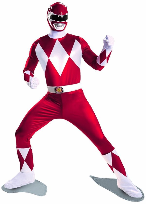 Fantasia Power Rangers vermelho Clássico Fantasia Power Rangers vermelho Clássico