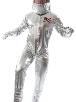 Fantasia Prata de Astronauta Luxo Adulto Fantasia Prata de Astronauta Luxo Adulto