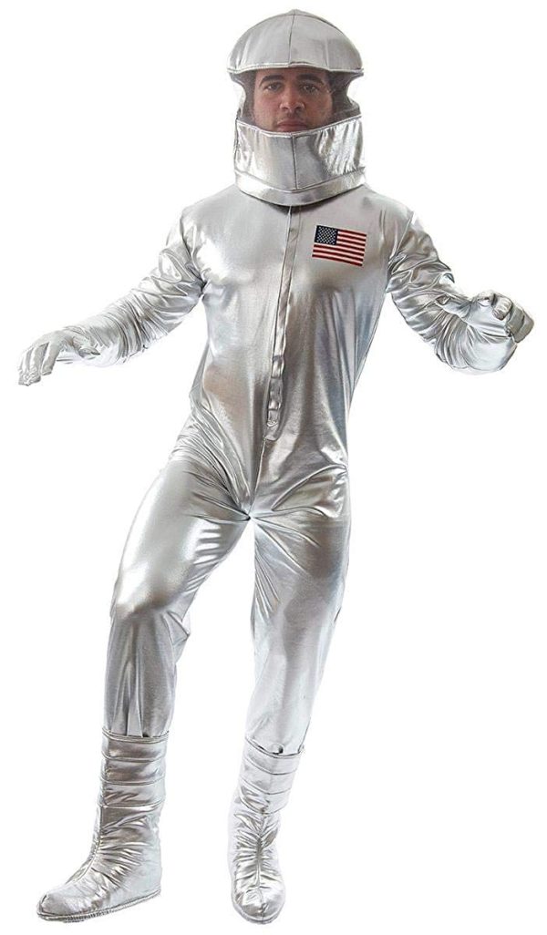 Fantasia Prata de Astronauta Luxo Adulto Fantasia Prata de Astronauta Luxo Adulto
