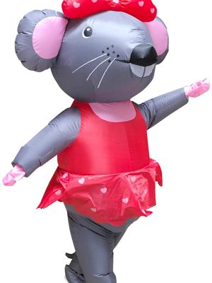 Fantasia Ratinha de Páscoa Inflável Adulto Fantasia Ratinha de Páscoa Inflável Adulto