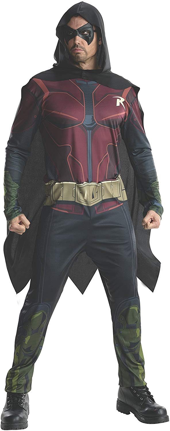 Fantasia Robin Adulto Arkham City Clássica Fantasia Robin Adulto Arkham City Clássica
