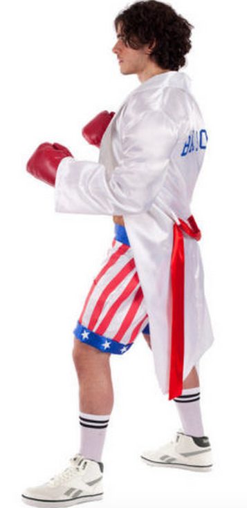 Fantasia Rocky Balboa Sylvester Stallone Boxer Adulto