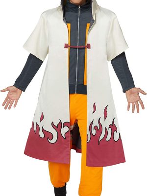 Fantasia Roupão Naruto Hokage Anime Uzumaki Luxo Adulto