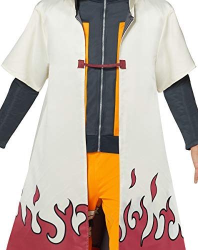 Fantasia Roupão Naruto Hokage Anime Uzumaki Luxo Adulto Fantasia Roupão Naruto Hokage Anime Uzumaki Luxo Adulto
