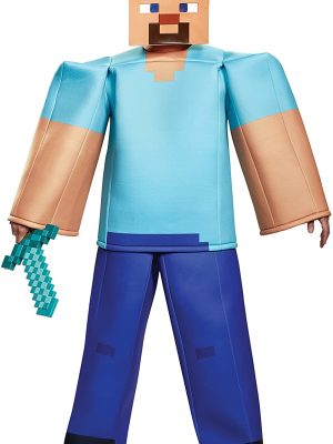 Fantasia Steve Minecraft Luxo Adulto